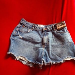 Super High Waist Shorts denim sz 14